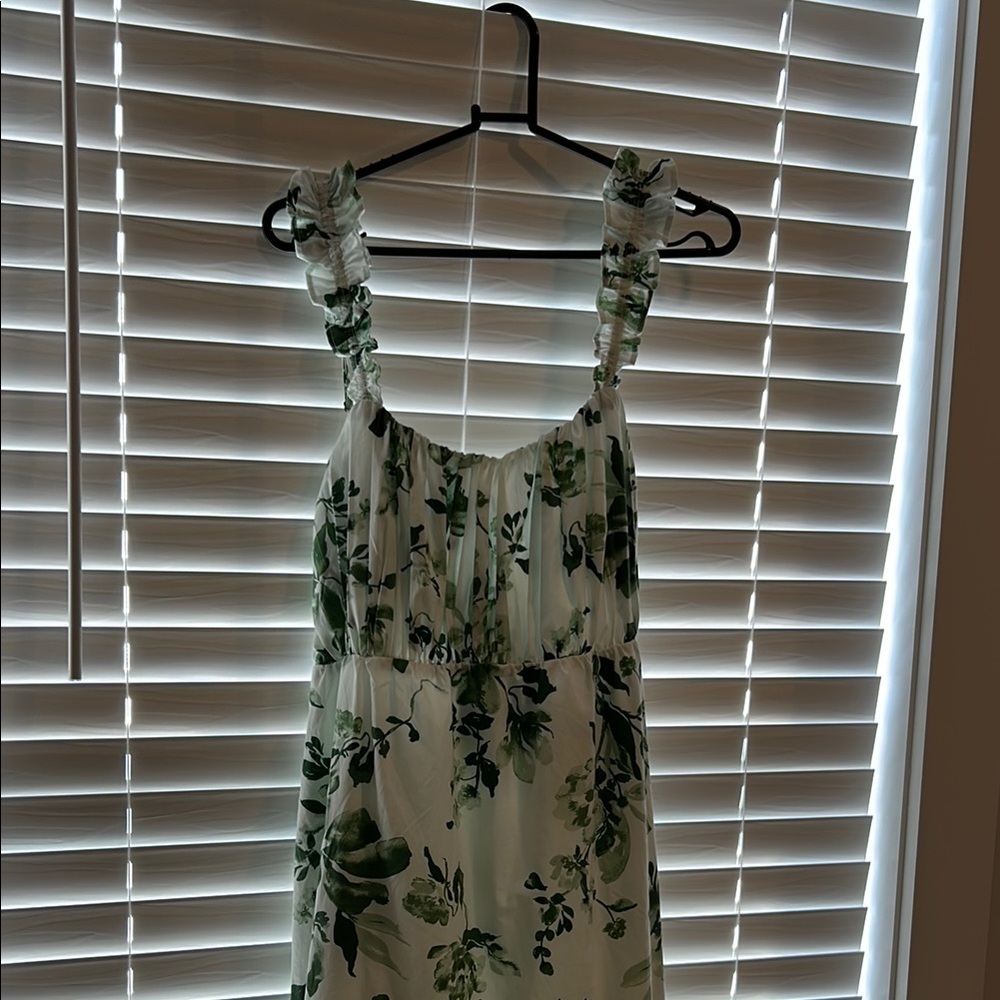 Abercrombie & Fitch Green Floral Dress